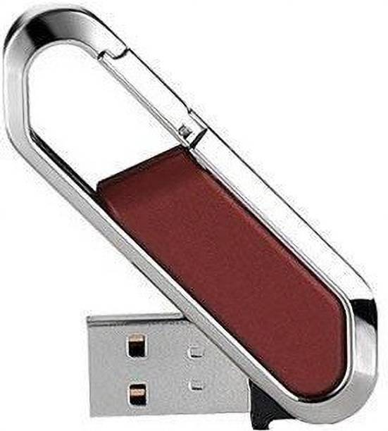 Nexshop Creative Metal Keychain Carabiner Climbing Hook Flash Drive 4 GB Pen Drive Compatible with Gaming Console, Desktop Computer, Tablet, Audio Player, Television, Laptop USB 2.0 Metal Case