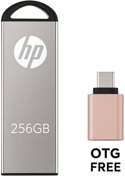 HP V220w 256 GB Pen Drive Compatible with Laptop, Gaming Console, Audio Player, Television, Mobile USB 3.0 Metal Case
