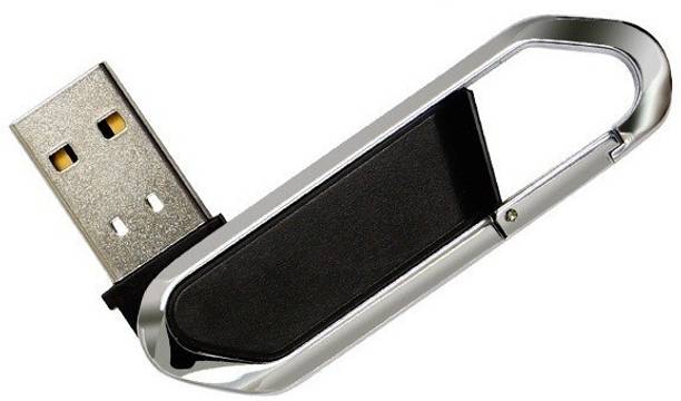 Nexshop New Arrival Stylist Sports Portable Carabiner Hook Shape USB Flash Drive 4 GB Pen Drive Compatible with Gaming Console, Desktop Computer, Tablet, Audio Player, Television, Laptop USB 2.0 Metal Case