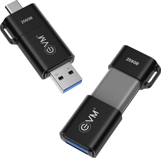 EVM ENXO/256G 256 GB Pen Drive Compatible with Mobile, Television, Desktop Computer, Laptop, Tablet, Audio Player USB 3.2 Plastic Case