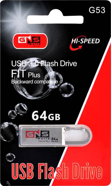 GNS World G-53 64 GB Pen Drive Compatible with Laptop, Mobile, Desktop Computer, Audio Player, Television, Tablet USB 3.0 Metal Case