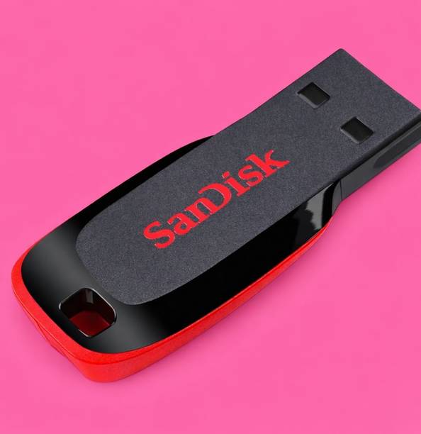 SanDisk Cruze Blade SDCZ50_128GB_010 128 GB Pen Drive Compatible with Audio Player, Desktop Computer, Gaming Console, Laptop, Mobile, Netbook, Tablet, Television USB 2.0 Plastic Case