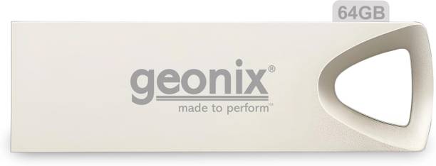 GEONIX 64 GB Pen Drive 2.0 with 5 Years Warranty 64 GB Pen Drive Compatible with Laptop, Desktop Computer, Television USB 2.0 Metal Case
