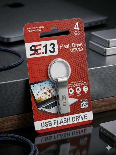 SE.13 SEPD-1Y 4 GB Pen Drive Compatible with Mobile, Desktop Computer, Tablet USB 3.0 Metal Case