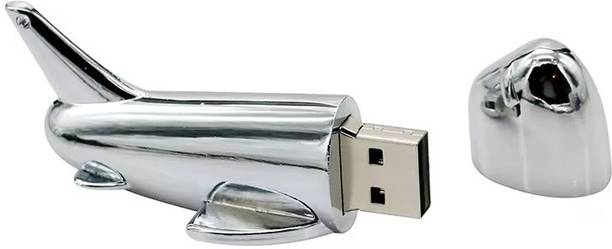Harry Aeroplane Shaped Creative Design for Gifting & Fun 64 GB Pen Drive Compatible with Audio Player, Desktop Computer, Laptop USB 2.0 Metal Case