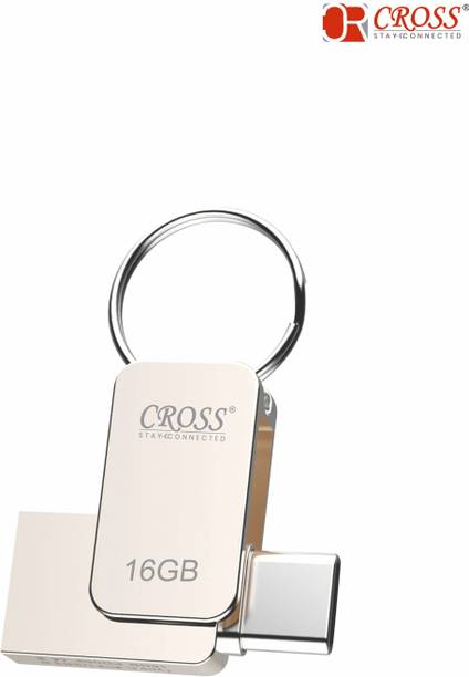 CROSS CR TYPE-C OTG PENDRIVE 16GB 16 GB Pen Drive Compatible with Audio Player, Desktop Computer, Gaming Console, Laptop, Mobile, Tablet, Television USB 3.0 Metal Case