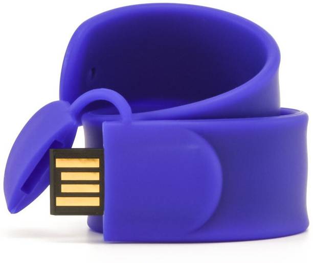 Eshop Silicone Slap Wrist Band USB Flash Drive 4 GB Pen Drive Compatible with Gaming Console, Desktop Computer, Television, Laptop USB 2.0 Rubber Case