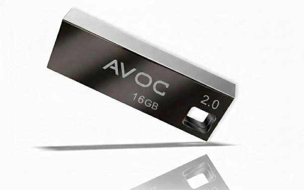 AVOC FLASH HIGH Speed Metal USB Flash Drive F02 16 GB Pen Drive Compatible with Laptop, Desktop Computer, Audio Player USB 2.0 Metal Case