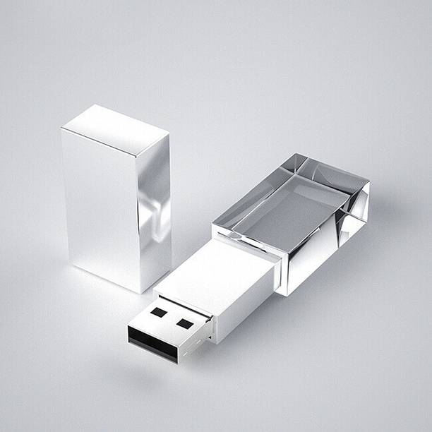 Nexshop Hot Selling Crystal USB Pendrive with Gift Box 64 GB Pen Drive Compatible with Audio Player, Television, Desktop Computer, Laptop, Gaming Console USB 2.0 Metal Case