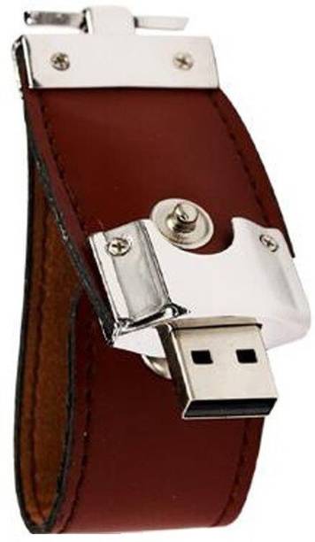 Nexshop Gadgets Gift 100% Real Capacity Attractive Leather Portable Hook USB Flash Drive 4 GB Pen Drive Compatible with Laptop, Audio Player, Gaming Console, Tablet, Desktop Computer, Television USB 2.0 Metal Case