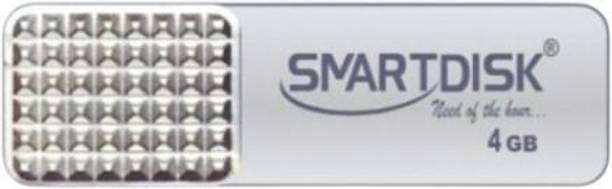 SMART DISK METAL 4 GB Pen Drive Compatible with Desktop Computer, Laptop, Television, Audio Player USB 3.0 Metal Case