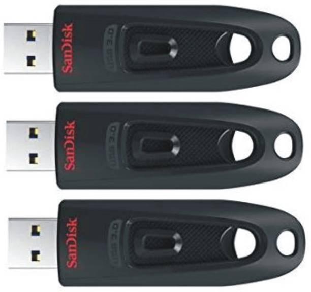 SanDisk ULTRA USB 3.0 FLASH DRIVE 32 GB Pen Drive Compatible with Laptop, Audio Player, Desktop Computer USB 3.0 Plastic Case