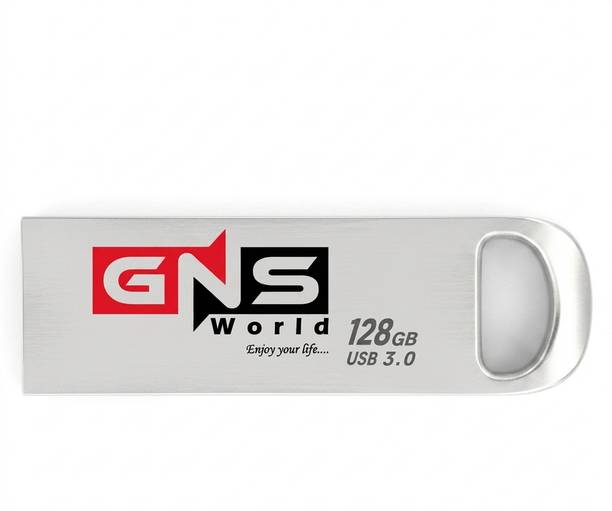 GNS World G-51-128 128 GB Pen Drive Compatible with Audio Player, Laptop, Gaming Console, Desktop Computer USB 2.0 Metal Case