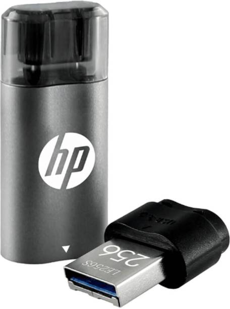 HP USB 3.2 256GB Type C OTG Flash Drive x5600c (Grey & Black) 256 GB Pen Drive