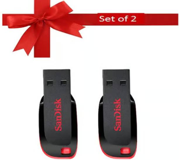 SanDisk Cruzer Blade 32GB, USB 2.0, Flash drive 32 GB Pen Drive Compatible with Desktop Computer, Laptop USB 2.0 Plastic Case