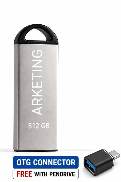 ARKETING ARK-512-PD-003 512 GB Pen Drive Compatible with Audio Player, Desktop Computer, Gaming Console, Laptop, Mobile, Netbook, Tablet, Television USB 2.0, USB 3.0 Metal Case