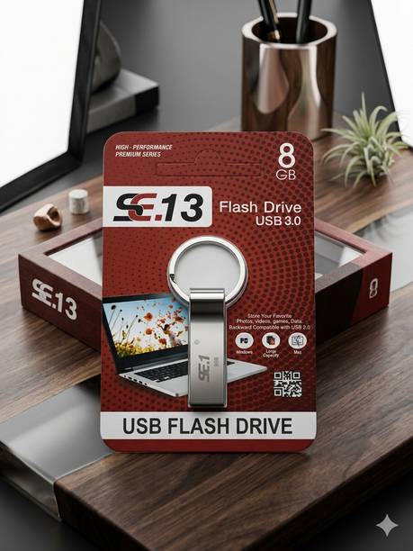SE.13 SEPD-1Y 8 GB Pen Drive Compatible with Mobile, Desktop Computer, Tablet USB 3.0 Metal Case