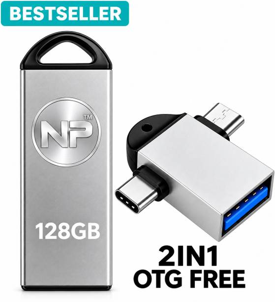 NPTM N220P 128 GB Pen Drive Compatible with Audio Player, Desktop Computer, Gaming Console, Laptop, Mobile, Netbook, Tablet, Television USB 3.0 Metal Case