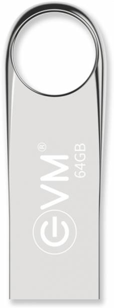 EVM EnVault USB 2.0 Flash Drive-High Performance 64 GB Pen Drive Compatible with Desktop Computer USB 2.0 Metal Case