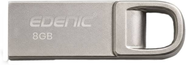 EDENIC Prodrive High Speed 2.0 USB Flash Drive With Metal Body | 8 GB Pen Drive Compatible with Desktop Computer, Gaming Console, Laptop, Netbook, Television USB 2.0 Metal Case