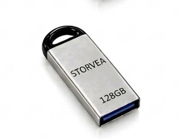 Storvea 128gb pendrive A13 flash s6 128 GB Pen Drive Compatible with Laptop, Mobile, Tablet, Audio Player, Desktop Computer, Gaming Console USB 3.0, USB 1.1, USB 2.0 Plastic Case
