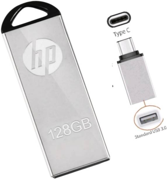 HP USB 2.0/3.0 128 GB Pen Drive Compatible with Mobile, Gaming Console, Desktop Computer, Tablet, Laptop USB 2.0 Metal Case