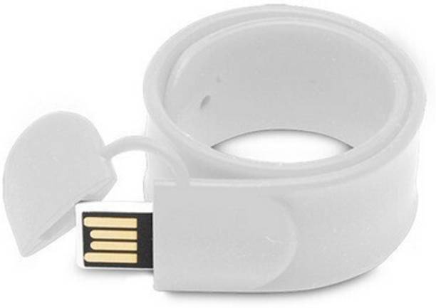 Eshop Silicone PVC Wrist Slap Band Bracelet Shaped USB Flash Drive 4 GB Pen Drive Compatible with Gaming Console, Desktop Computer, Audio Player, Television, Laptop USB 2.0 Rubber Case