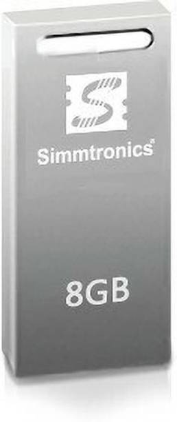 Simmtronics USB Flash Drive with 5 Years Warranty 8 GB Pen Drive Compatible with Laptop, Desktop Computer USB 2.0 Metal Case