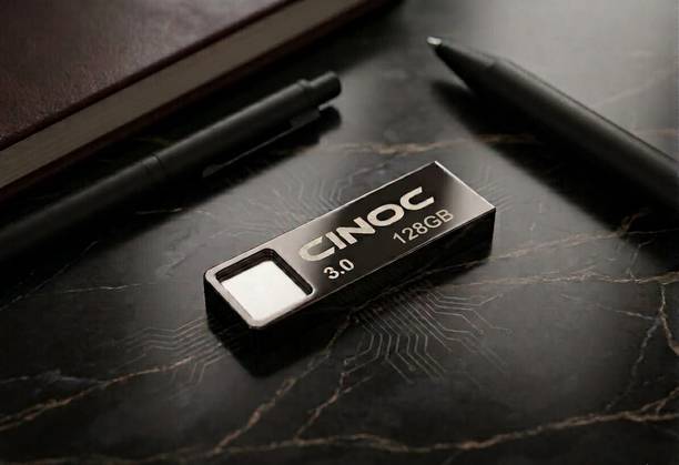 CINOC C9 High Speed Flash Drive 128 GB Pen Drive Compatible with Desktop Computer, Gaming Console, Laptop, Mobile, Tablet, Television USB 3.0 Metal Case