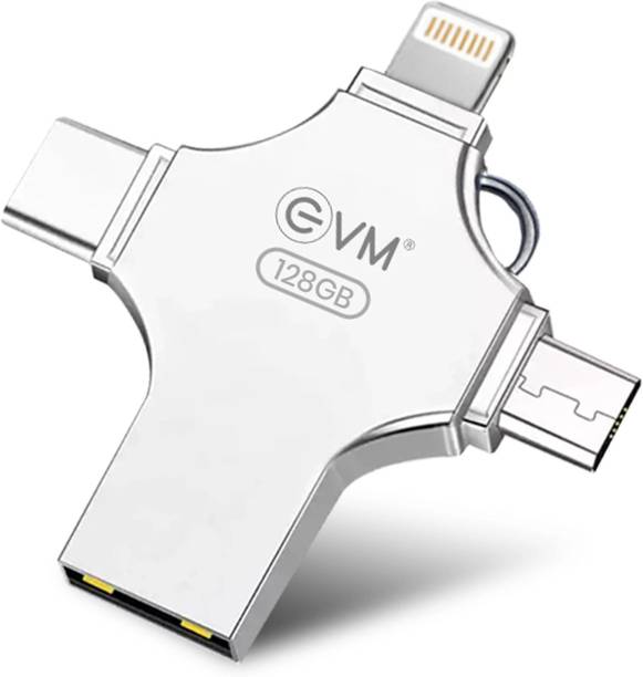 EVM EVM4D/128G 128 GB Pen Drive Compatible with Desktop Computer, Laptop, Mobile USB 3.0 Metal Case