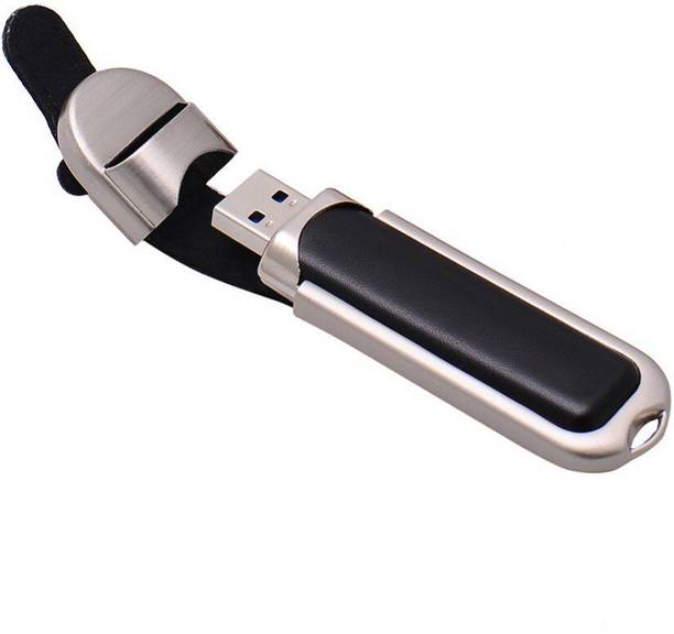Nexshop Unique Leather Cum Metal Memory Stick USB Flash Drive 8 GB Pen Drive Compatible with Gaming Console, Desktop Computer, Tablet, Audio Player, Television, Laptop USB 2.0 Metal Case
