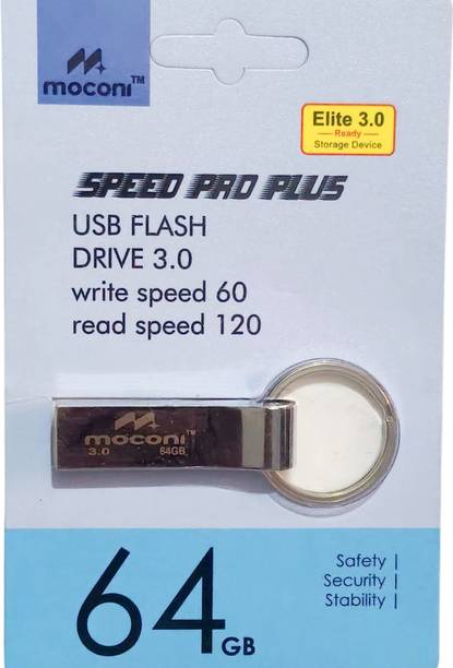 MOCONI F-U3-1001 64 GB Pen Drive Compatible with Desktop Computer, Laptop, Mobile, Tablet, Television USB 3.0 Metal Case