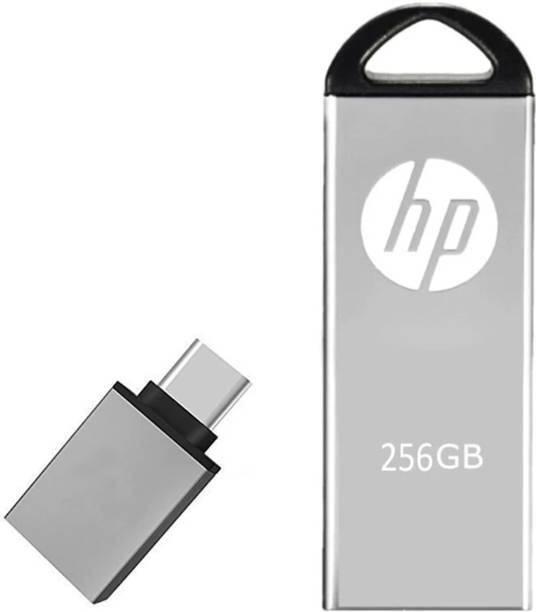 HP DS Hpds256gbpendrive 256 GB Pen Drive Compatible with Laptop, Gaming Console, Audio Player, Television, Netbook, Tablet, Mobile, Desktop Computer USB 3.0, USB 2.0 Metal Case