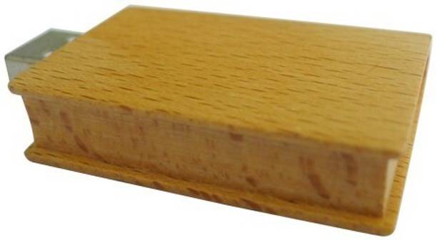 KBR PRODUCT Wooden Book Design 8gb USB 2.0 Flash drive 32 Pen Drive Compatible with Gaming Console, Desktop Computer, Audio Player, Television, Laptop USB 2.0 Wood Case