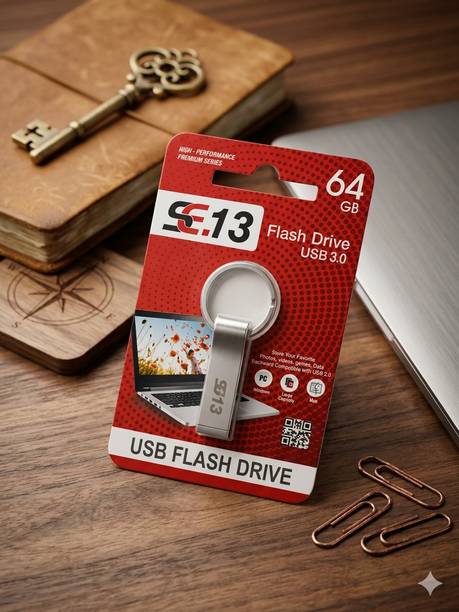 SE.13 SEPD-1Y 64 GB Pen Drive Compatible with Mobile, Desktop Computer, Tablet USB 3.0 Metal Case