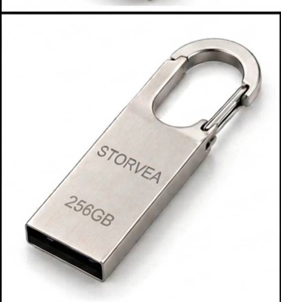 Storvea 256gb pendrive ar 256 GB Pen Drive Compatible with Laptop, Mobile, Tablet, Audio Player, Desktop Computer, Gaming Console USB 3.0, USB 1.1, USB 2.0 Plastic Case