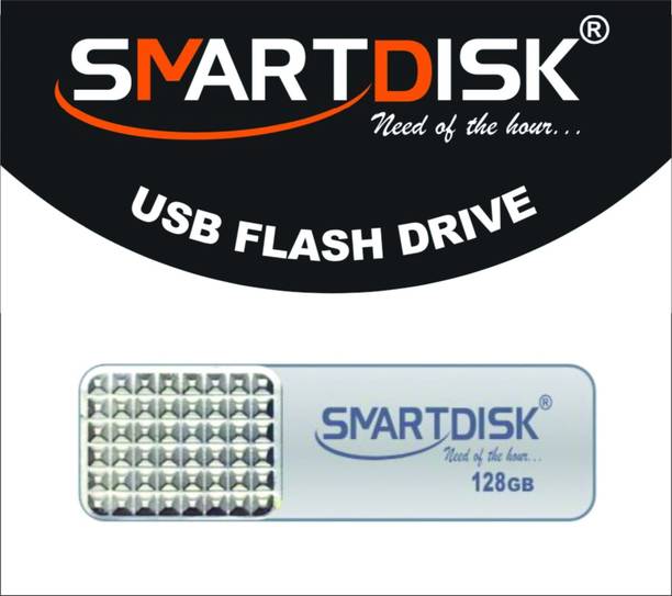 SMART DISK METAL 3.0 Classic USB 128 GB OTG Drive Compatible with Television, Laptop, Desktop Computer USB 3.0 Metal Case