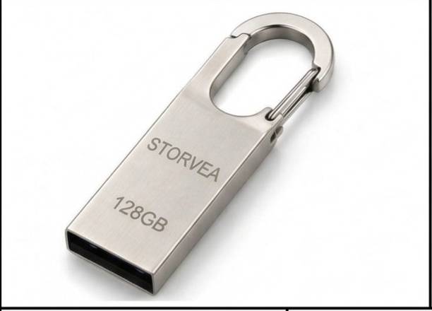 Storvea 128gb pendrive p 128 GB Pen Drive Compatible with Laptop, Mobile, Tablet, Audio Player, Desktop Computer, Gaming Console USB 3.0, USB 1.1, USB 2.0 Plastic Case