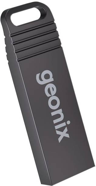 GEONIX GXFD16GB_B 16 GB Pen Drive Compatible with Audio Player, Desktop Computer, Laptop, Television USB 2.0 Metal Case