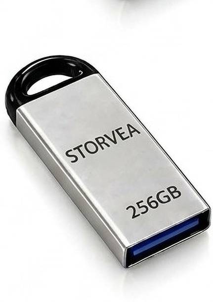 Storvea 256gb pendrive s9 256 GB Pen Drive Compatible with Laptop, Mobile, Tablet, Audio Player, Desktop Computer, Gaming Console USB 3.0, USB 1.1, USB 2.0 Plastic Case