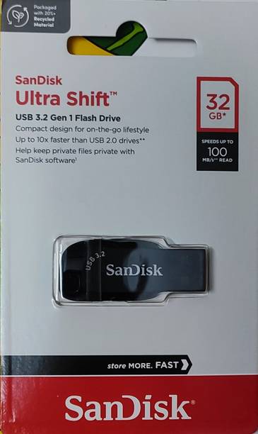 SanDisk SDCZ410-032G 32 GB Pen Drive Compatible with Laptop, Gaming Console, Audio Player, Television, Netbook, Tablet, Desktop Computer USB 3.2 Plastic Case