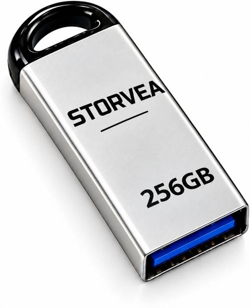 Storvea 256gb pendrive s2 256 GB Pen Drive Compatible with Laptop, Mobile, Tablet, Audio Player, Desktop Computer, Gaming Console USB 3.0, USB 1.1, USB 2.0 Plastic Case