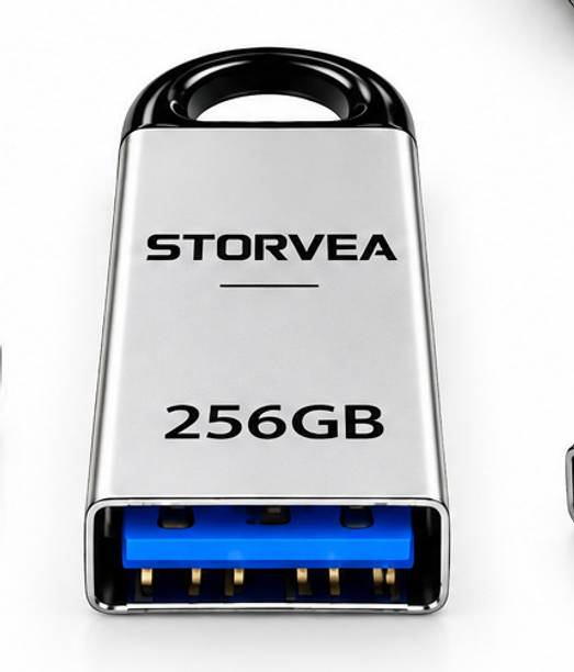 Storvea 256gb pendrive f 256 GB Pen Drive Compatible with Laptop, Mobile, Tablet, Audio Player, Desktop Computer, Gaming Console USB 3.0, USB 1.1, USB 2.0 Plastic Case