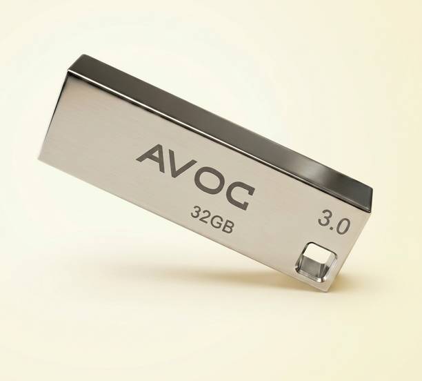 AVOC FLASH High Speed Transmission, Waterproof, Shockproof, Antimagnetic 32 GB Pen Drive Compatible with Television, Tablet, Laptop, Desktop Computer USB 3.0 Metal Case