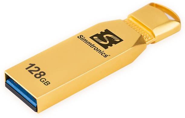 Simmtronics USB 3.0 128 GB Pen Drive Compatible with Laptop, Desktop Computer USB 3.0 Metal Case