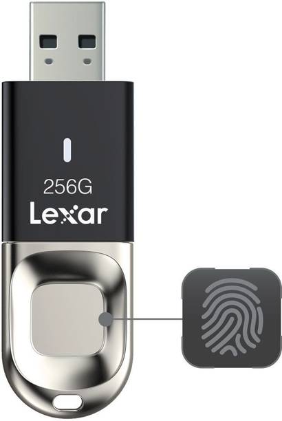 Lexar Fingerprint F35 Pro Gen1 (400MB/s Read) 256 GB Pen Drive Compatible with Laptop USB 3.1 Metal Case