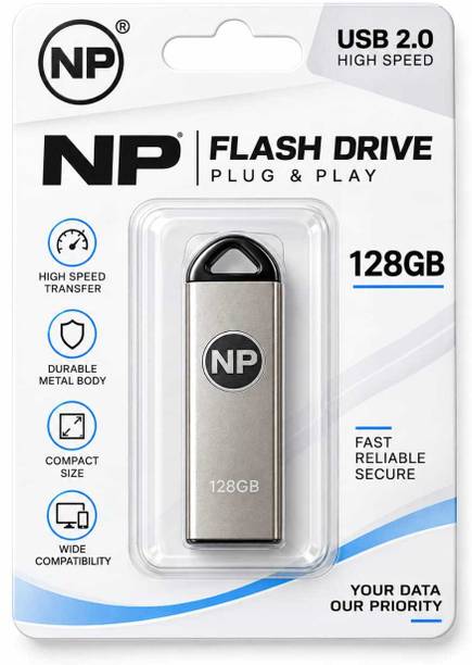 NP 128GB PenDrive Super Quality 128 GB Pen Drive Compatible with Audio Player, Desktop Computer, Gaming Console, Laptop, Mobile, Netbook, Tablet USB 2.0 Metal Case