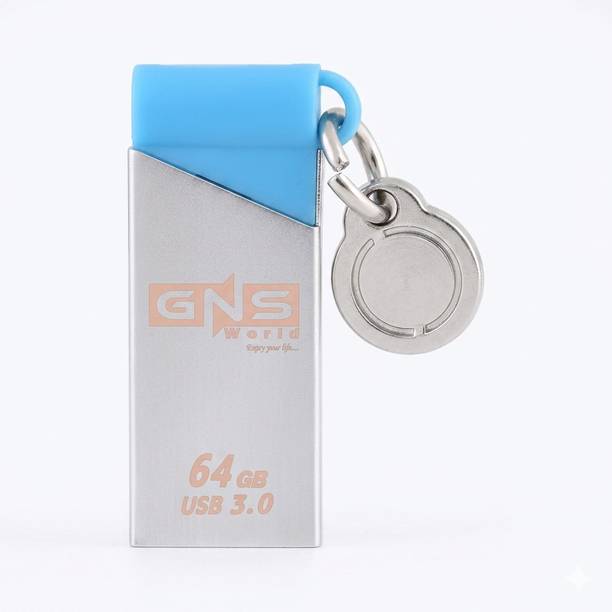 GNS World G56-64GB 64 GB Pen Drive Compatible with Audio Player, Desktop Computer, Gaming Console, Laptop USB 2.0 Metal Case
