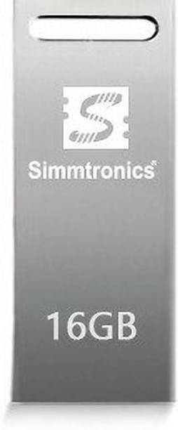 Simmtronics USB Flash Drive with Metal Body, 5 Years Warranty 16 GB Pen Drive Compatible with Laptop, Desktop Computer USB 2.0 Metal Case