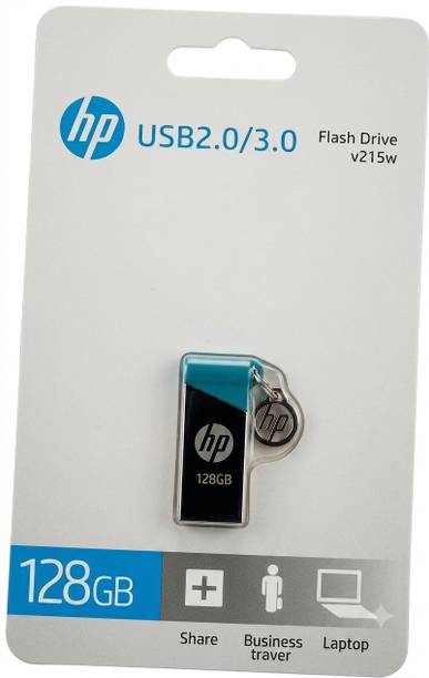 HP V215w-128GB 128 GB Pen Drive Compatible with Audio Player, Desktop Computer, Gaming Console, Laptop USB 2.0 Metal Case